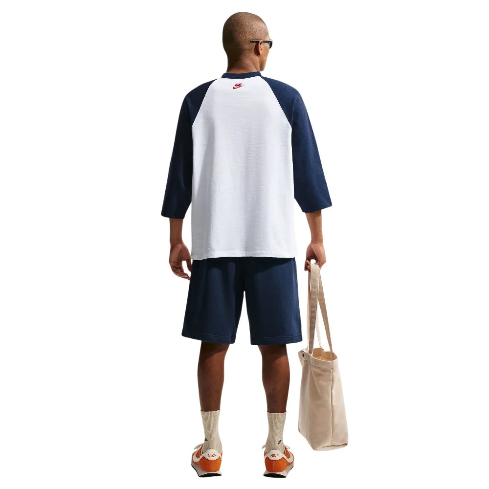 NIKE Club 3/4-Sleeve Raglan Top Blue II4254-451