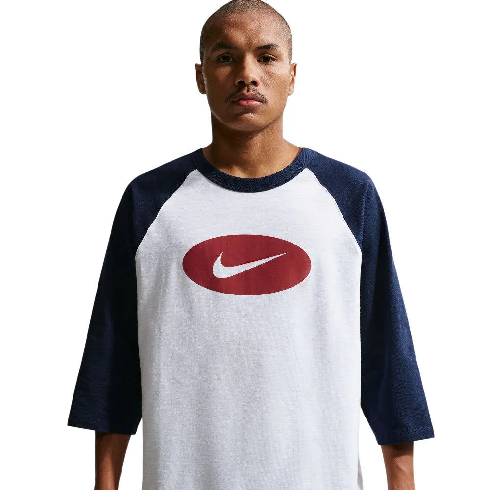 NIKE Club 3/4-Sleeve Raglan Top Blue II4254-451