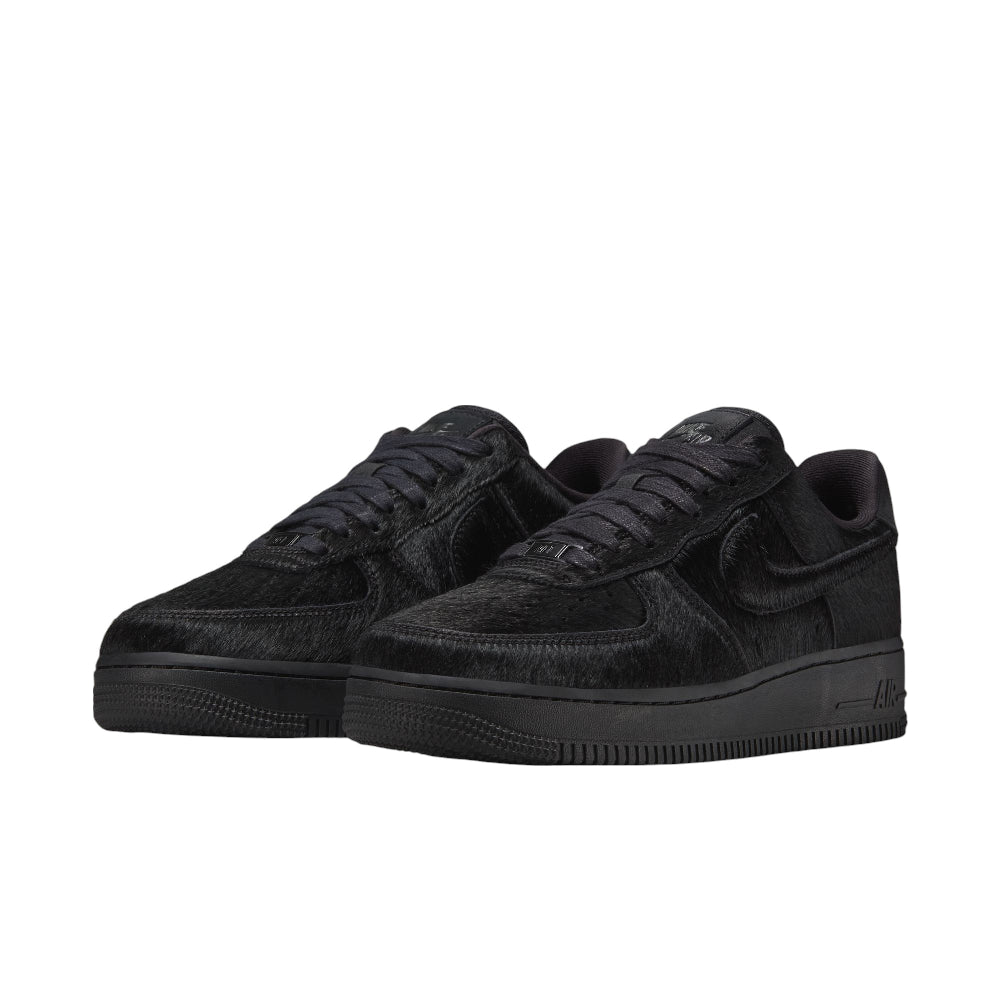 NIKE Air Force 1 07 Low Pony Hair Black Sneakers II7398-001