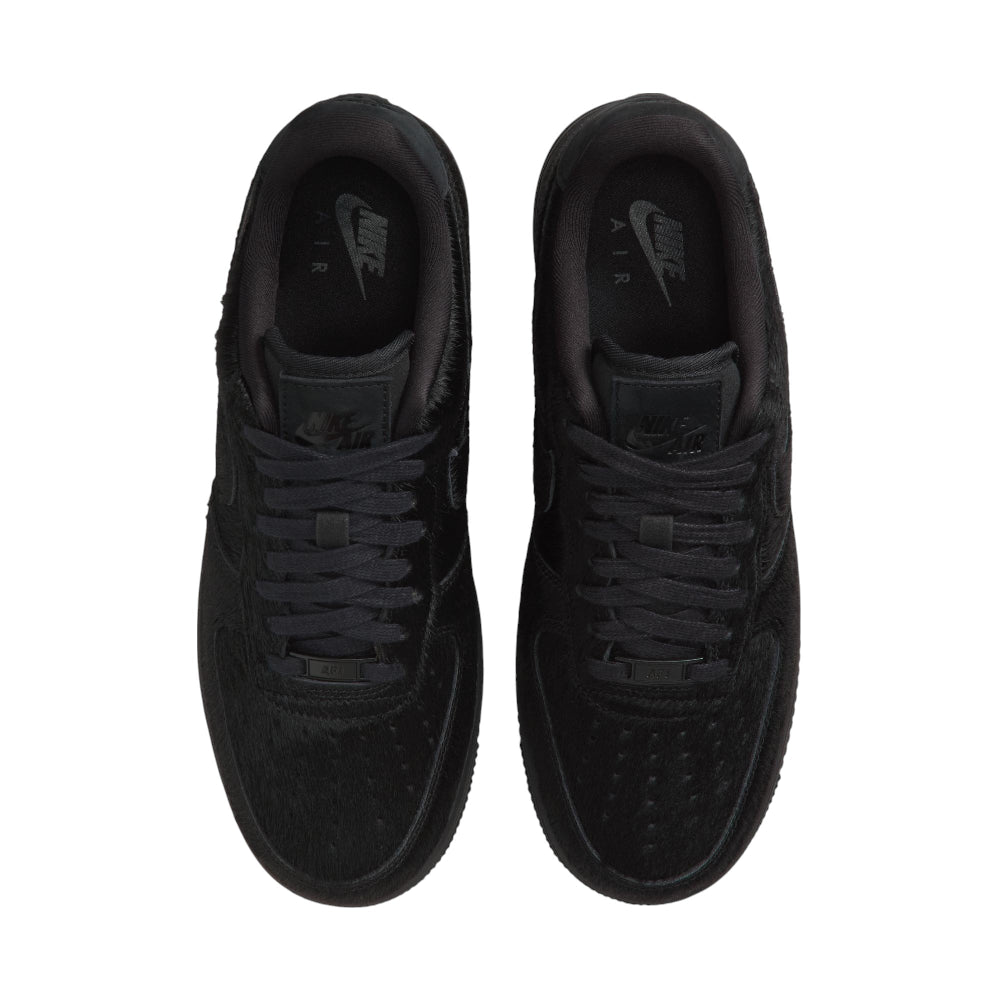 NIKE Air Force 1 07 Low Pony Hair Black Sneakers II7398-001
