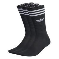 ADIDAS Solid Crew Socks Black (3 Pairs) IL5015