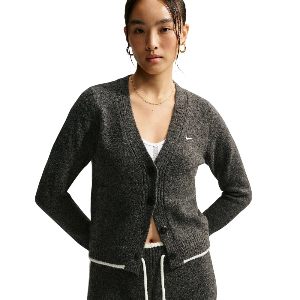 NIKE Sportswear Chill Knit Slim Cardigan Black IM5513-032