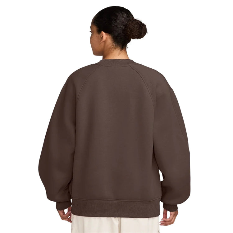 JORDAN Brooklyn Fleece Fireside Crew-Neck Sweatshirt Brown IM7256-265