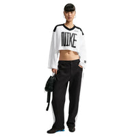 NIKE Sportswear Oversized Long-Sleeve Cropped Jersey White IM8448-100