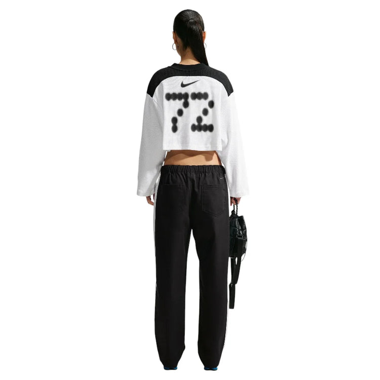 NIKE Sportswear Oversized Long-Sleeve Cropped Jersey White IM8448-100