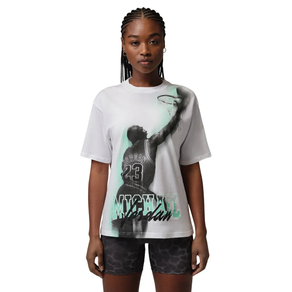 JORDAN Sport Heritage Dri-FIT Graphic T-Shirt White IO8722-101