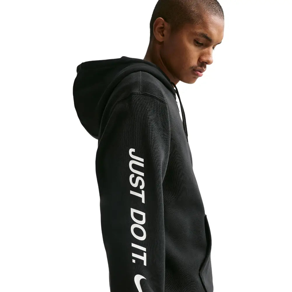 NIKE Sportswear Club Full-Zip Fleece Hoodie Black IO9616-010