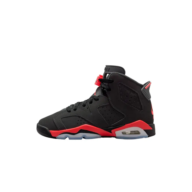JORDAN Air Jordan 6 Retro "Infrared Salesman" Big Kids' Sneakers Black (GS) IQ1275-001