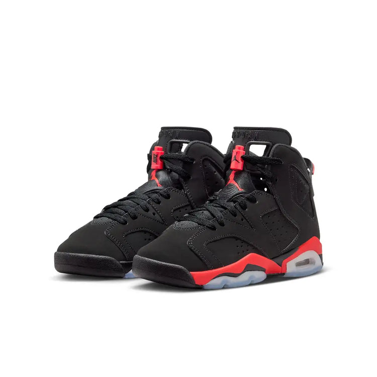 JORDAN Air Jordan 6 Retro "Infrared Salesman" Big Kids' Sneakers Black (GS) IQ1275-001