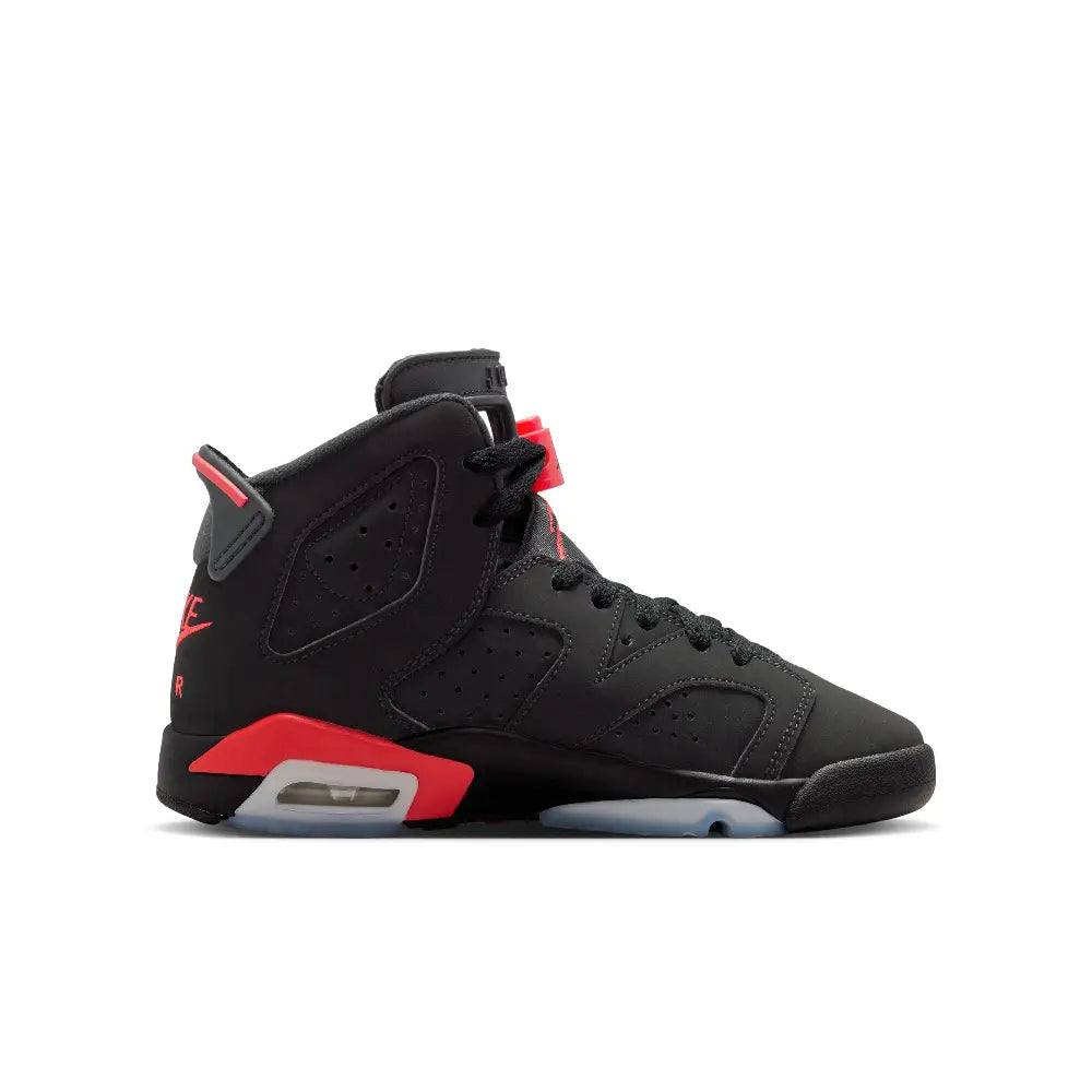 JORDAN Air Jordan 6 Retro "Infrared Salesman" Big Kids' Sneakers Black (GS) IQ1275-001