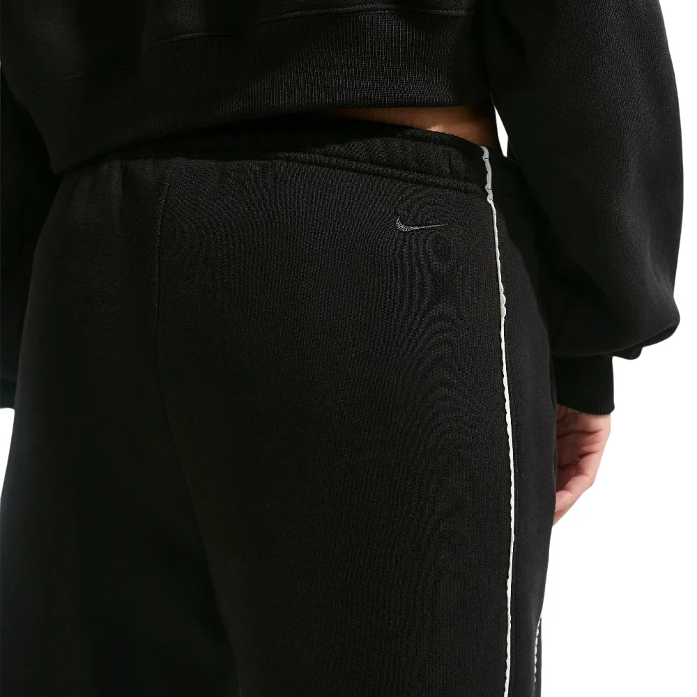 NIKE Studio Fleece Medium Weight Mid-Rise Wide-Leg Pants Black IQ3170-001