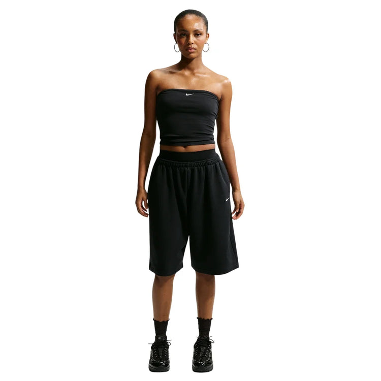 NIKE Sportswear Oversized Mid-Rise French Terry Bermuda Shorts Black IR1646-010