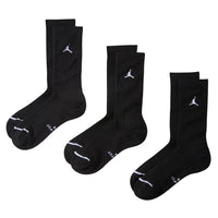 JORDAN Everyday Crew Socks (3 Pairs) Black IR6319-010