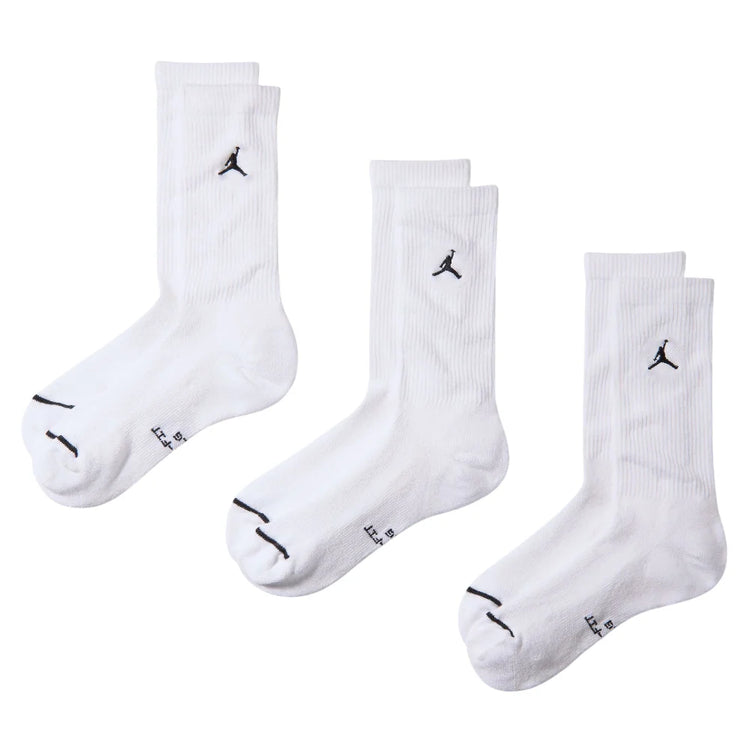 JORDAN Everyday Crew Socks (3 Pairs) White IR6319-100