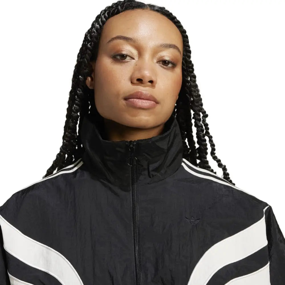 ADIDAS Atlanta Cut Line Loose Nylon Track Jacket IW5511