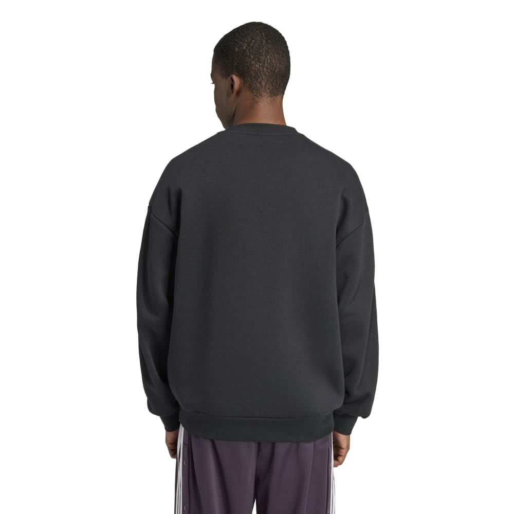 ADIDAS Adicolor Oversized Crew Sweatshirt Black IZ1829