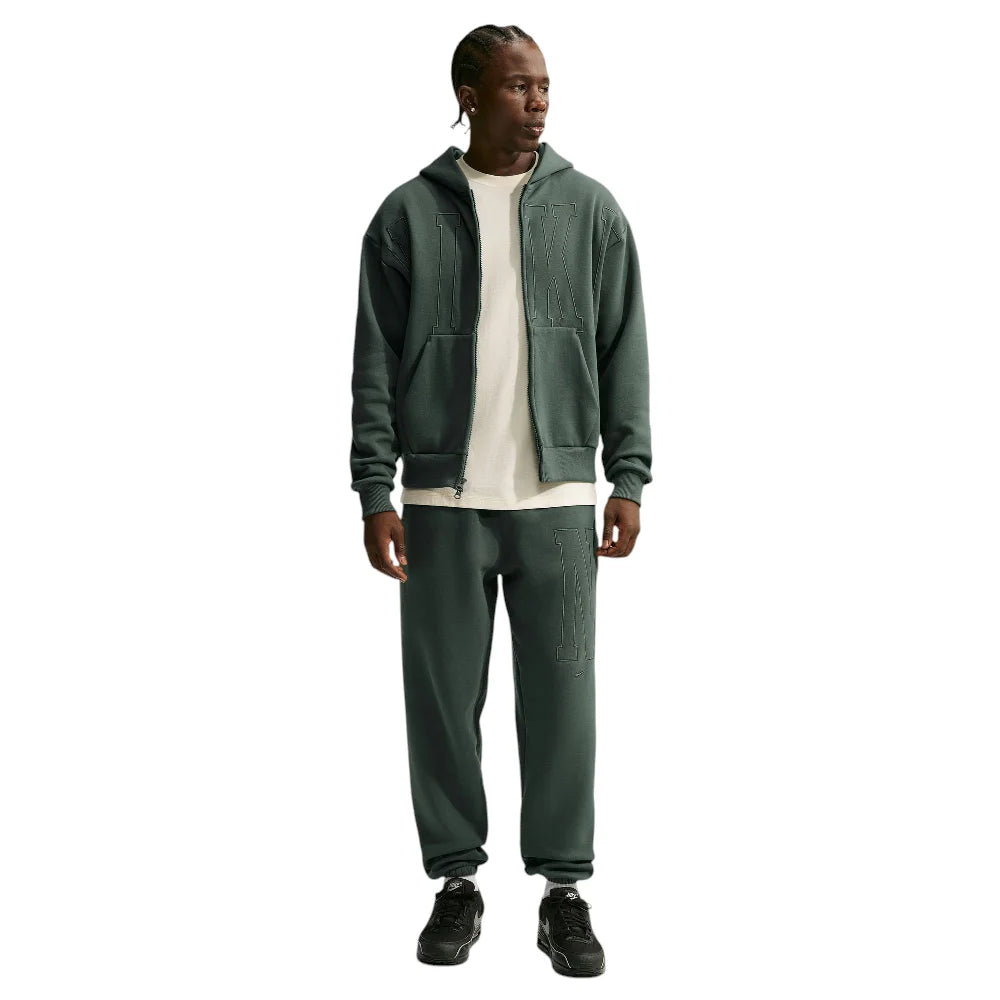 NIKE Solo Fleece Loose Full-Zip Hoodie Green IZ2774-303