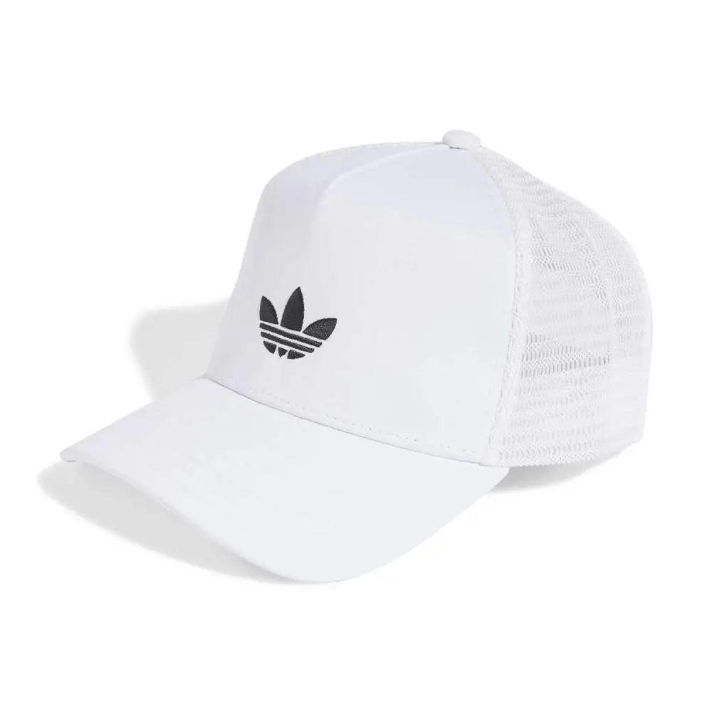 ADIDAS Adicolor Classic Curved Foam Trucker Cap White JC6039
