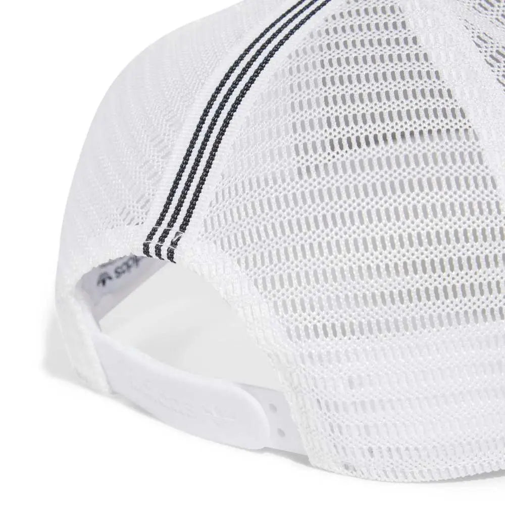 ADIDAS Adicolor Classic Curved Foam Trucker Cap White JC6039