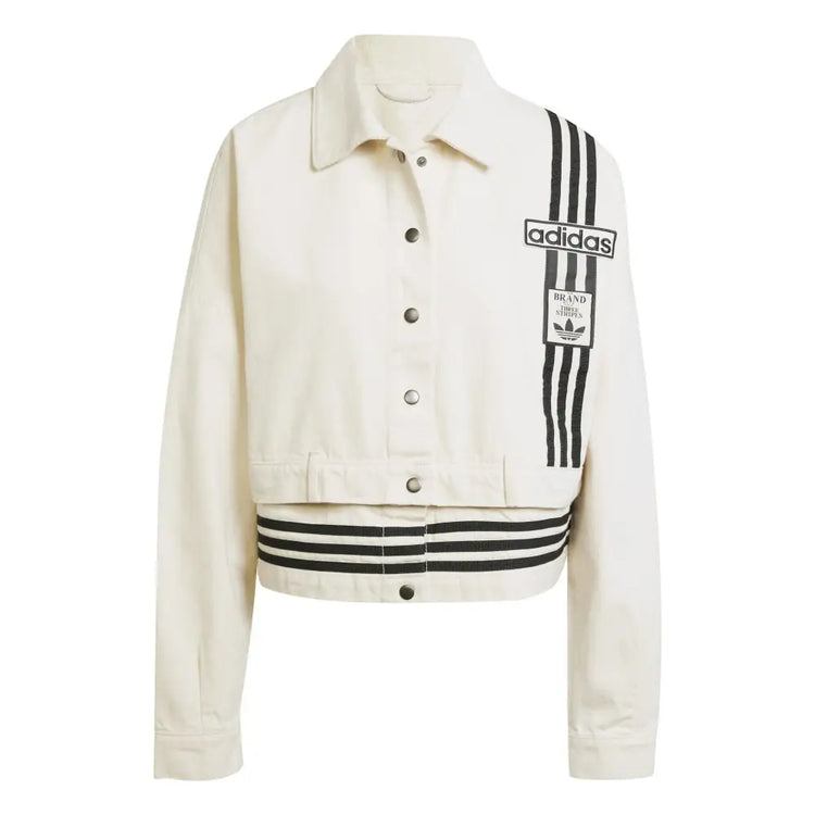 ADIDAS Adibreak Denim Track Jacket Beige JD5617
