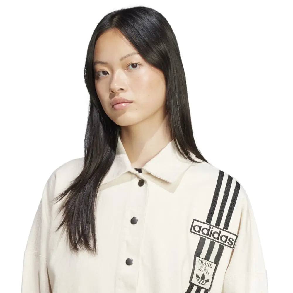 ADIDAS Adibreak Denim Track Jacket Beige JD5617