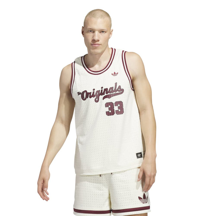 ADIDAS Originals Basketball Jersey White JM9953