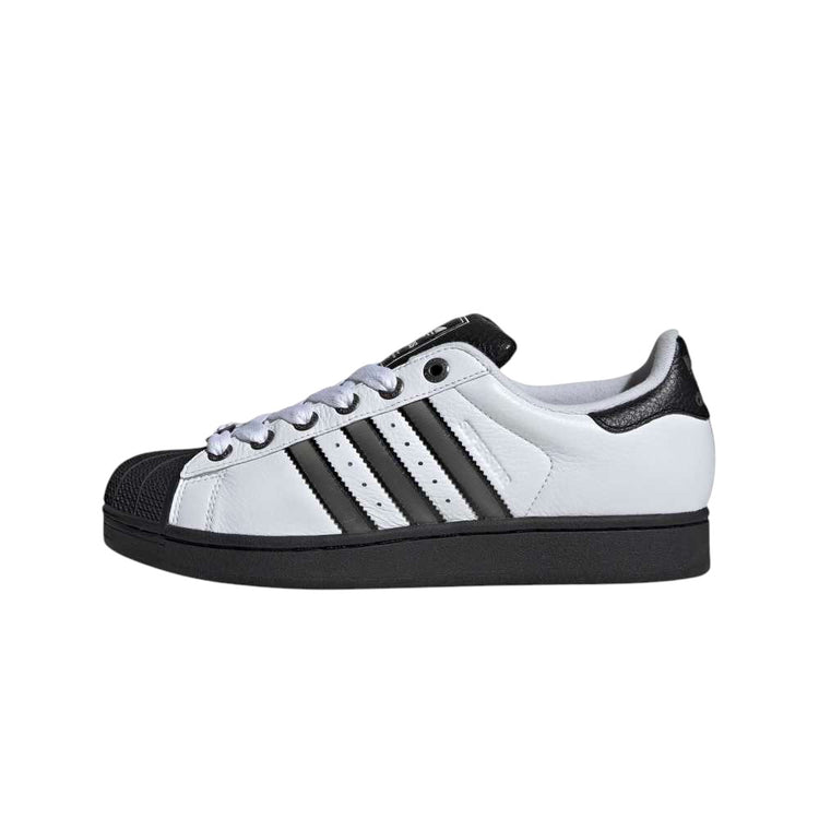 ADIDAS Superstar II White Silver Black Sneakers JQ3208