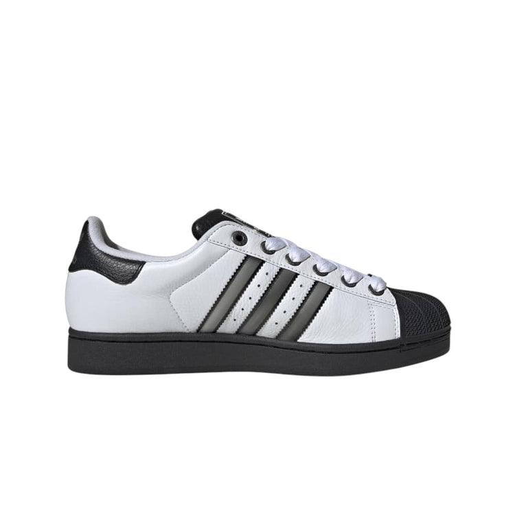 ADIDAS Superstar II White Silver Black Sneakers JQ3208