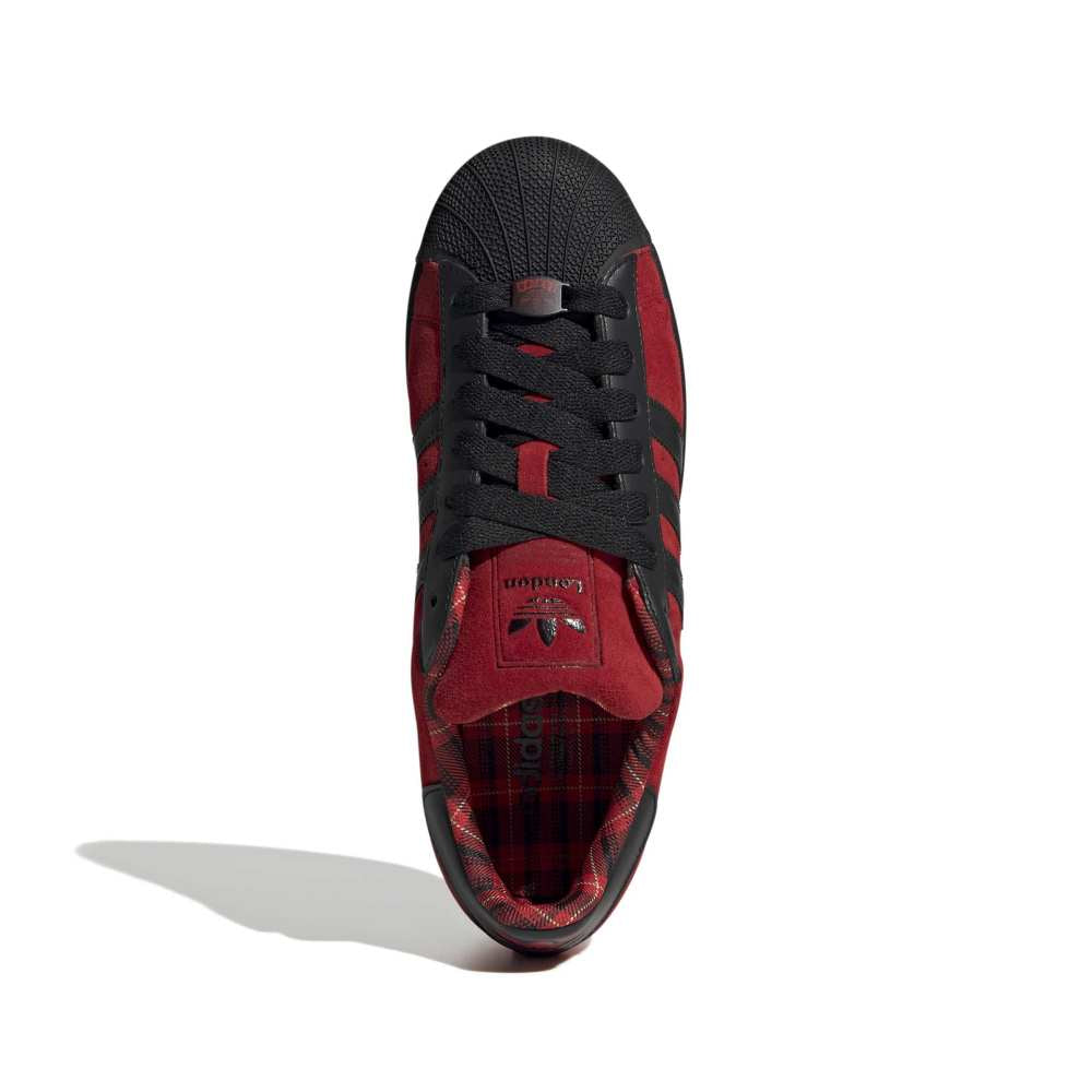 ADIDAS Superstar II Red Black Sneakers JQ3224