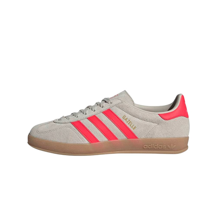 ADIDAS Gazelle Indoor Grey Red Sneakers JR3840