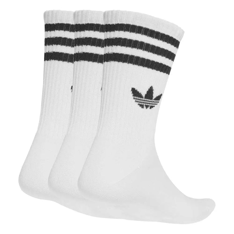 ADIDAS 3-Stripes Crew Socks 3 Pairs White JV7401