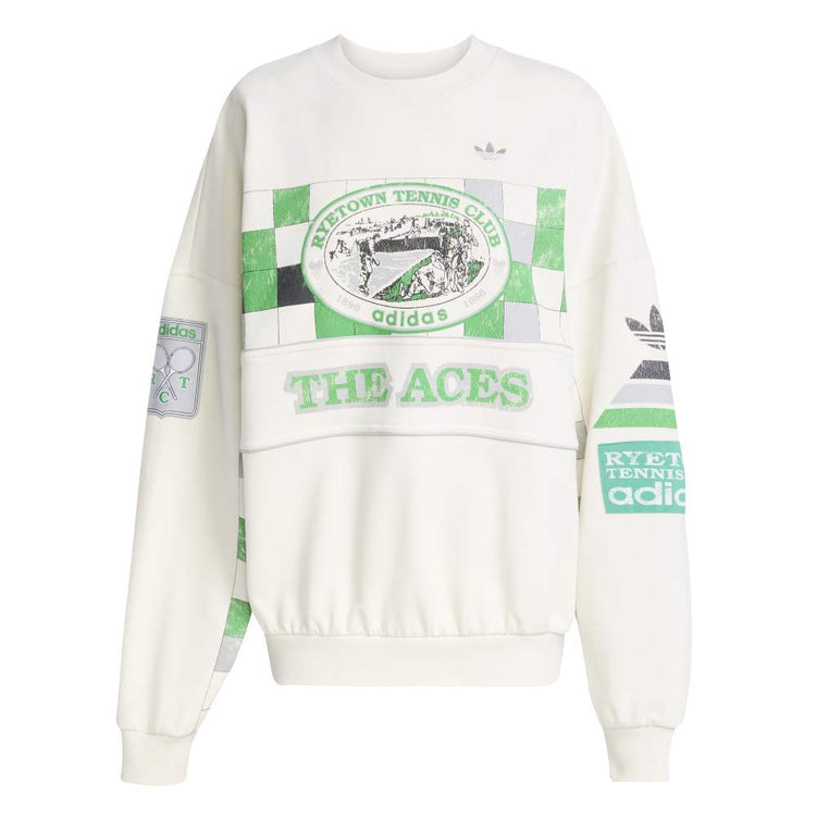 ADIDAS Archive Court Sweatshirt White JW0149