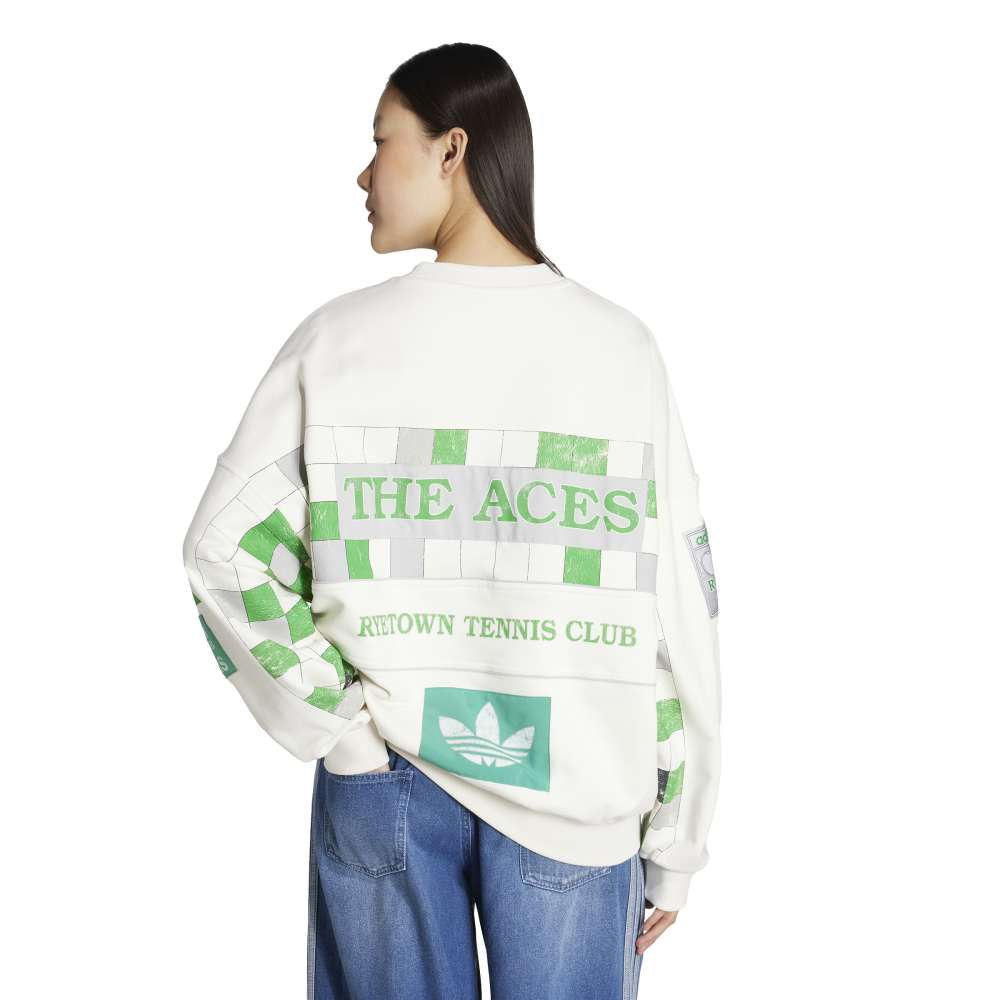 ADIDAS Archive Court Sweatshirt White JW0149