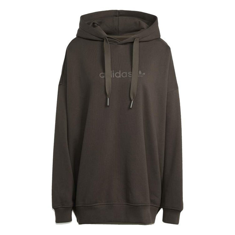 ADIDAS Essentials Linear Hoodie Oversized Green JW1029
