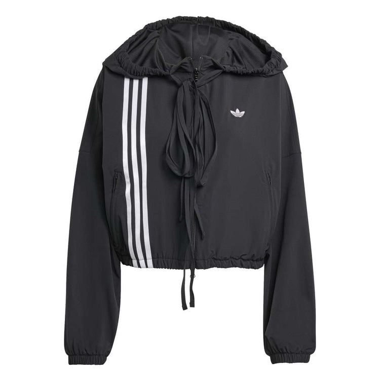 ADIDAS Ribbon Off Placed 3-Stripes Track Jacket Black JX2698