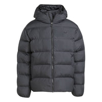 ADIDAS Tonal Hooded Puffer Jacket Black JX4123