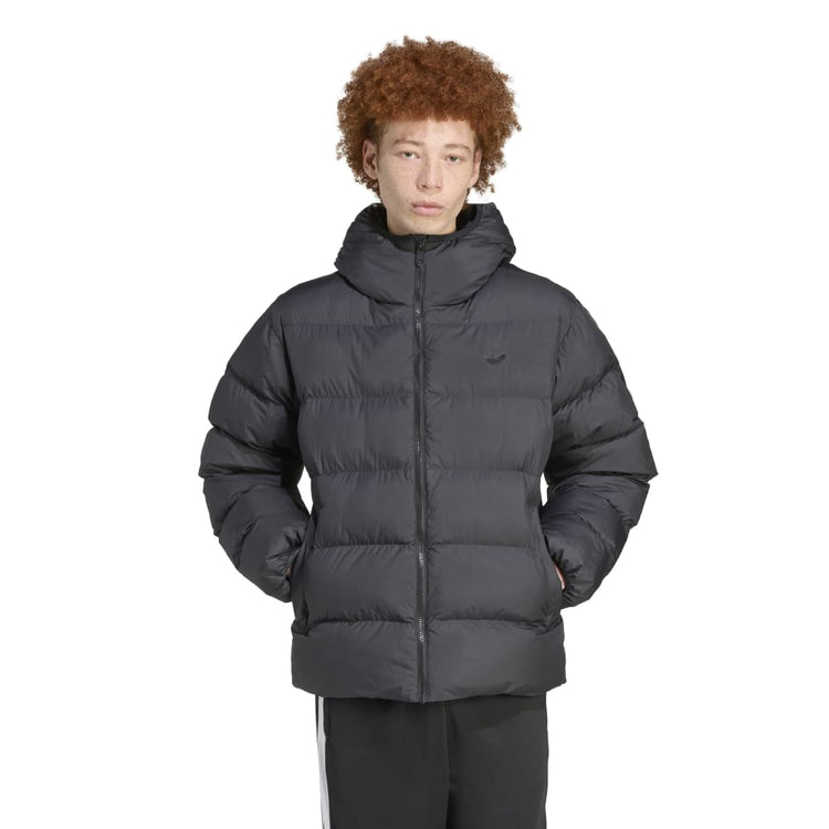 ADIDAS Tonal Hooded Puffer Jacket Black JX4123