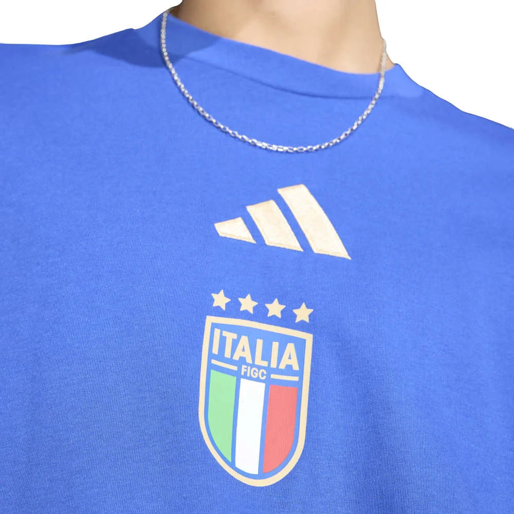 ADIDAS Italy Dna Graphic T-Shirt Blue JZ2067