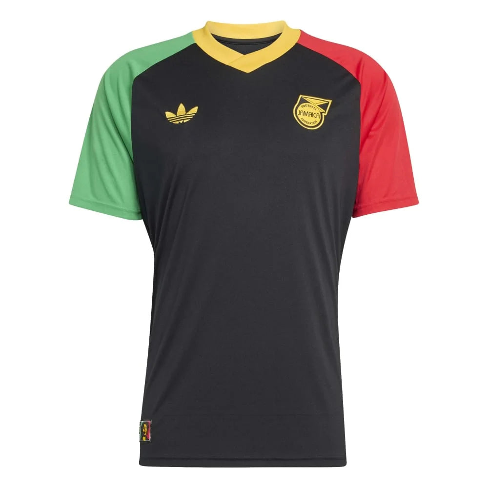 ADIDAS Jamaica 26 X Bob Marley Away Pre Match Jersey Black KA1909