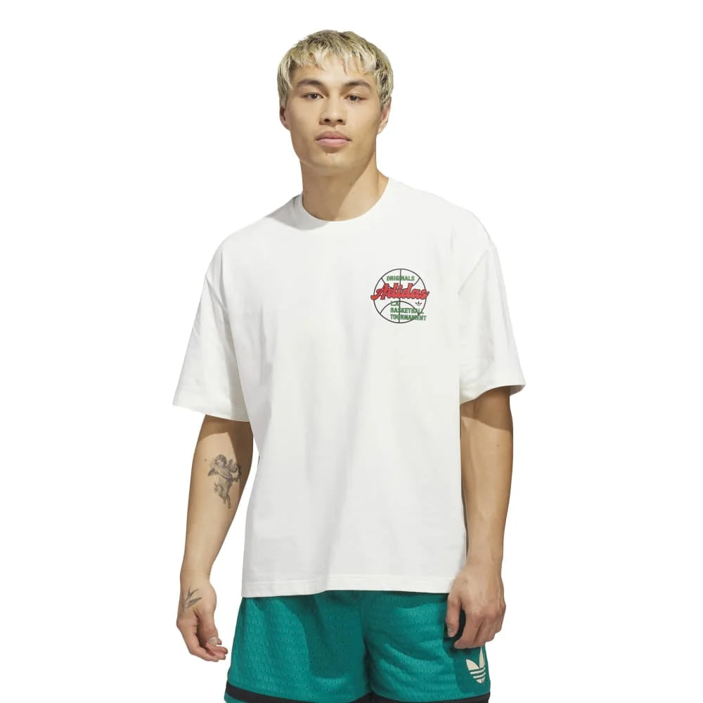 ADIDAS Originals Basketball Tournament T-Shirt White KB7846