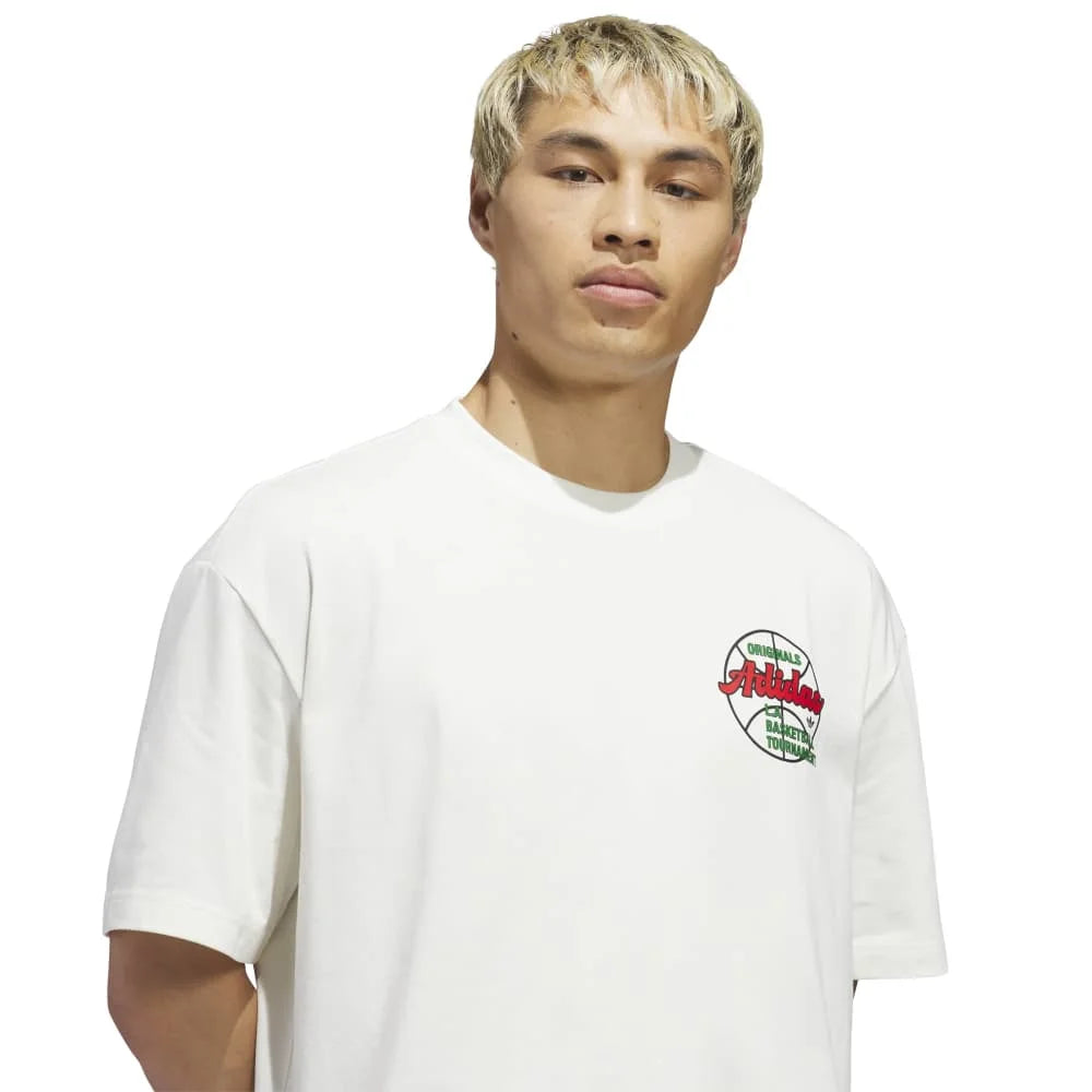 ADIDAS Originals Basketball Tournament T-Shirt White KB7846