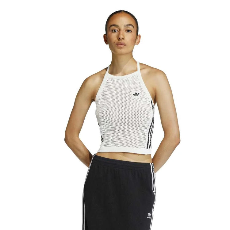 ADIDAS Knitted Crochet Top White KC6485