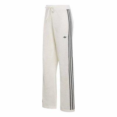 ADIDAS Knitted Crochet Firebird Track Pants White KC6493