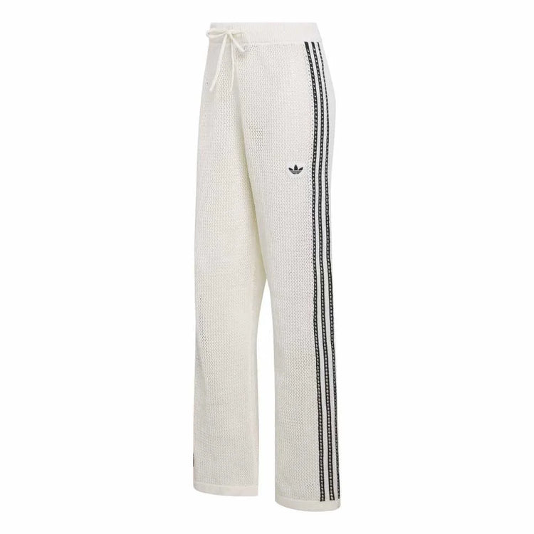 ADIDAS Knitted Crochet Firebird Track Pants White KC6493
