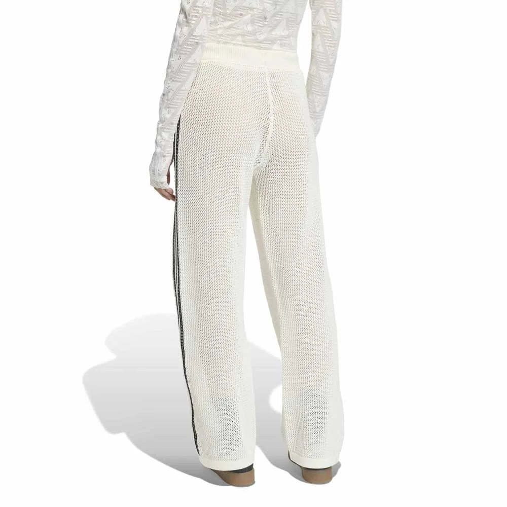 ADIDAS Knitted Crochet Firebird Track Pants White KC6493