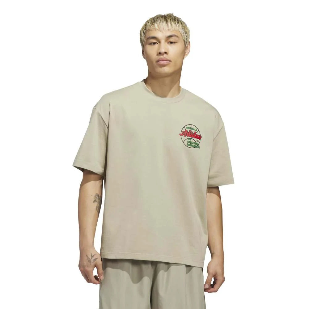 ADIDAS Originals Basketball Tournament T-Shirt Brown KC6909