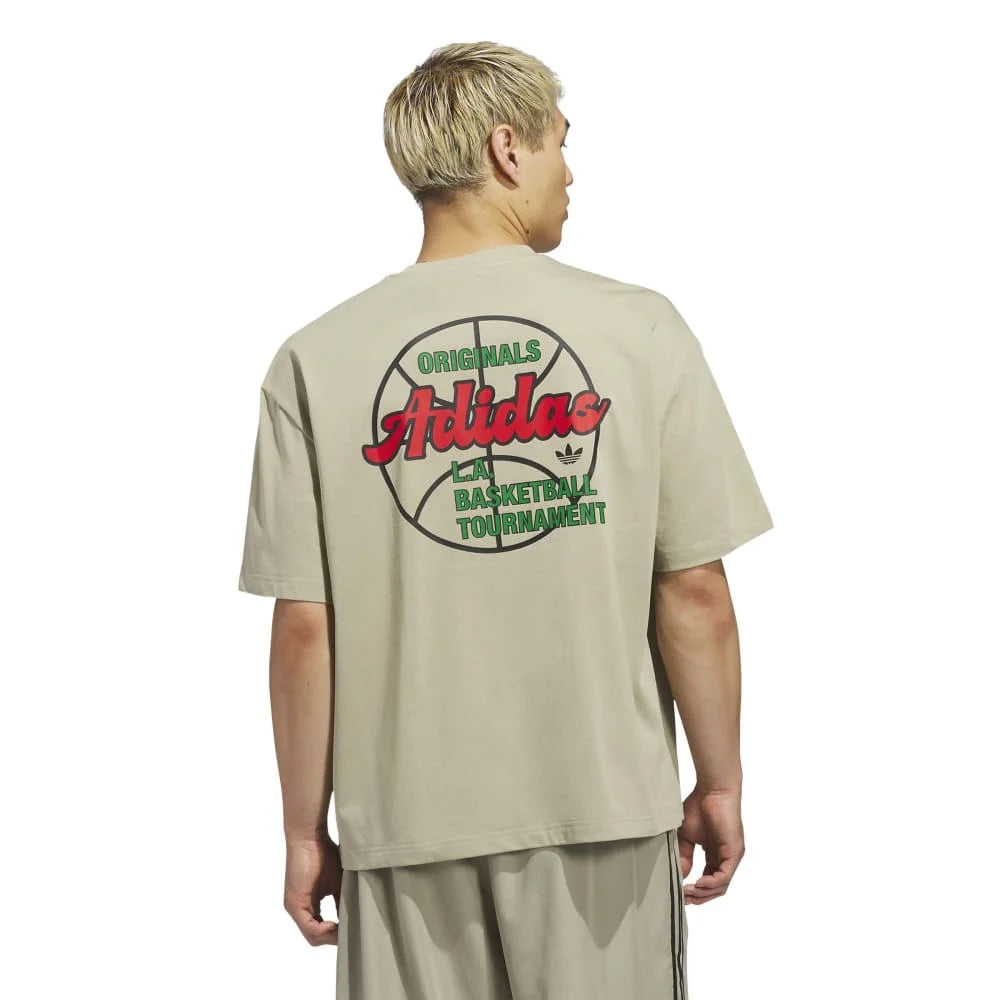 ADIDAS Originals Basketball Tournament T-Shirt Brown KC6909