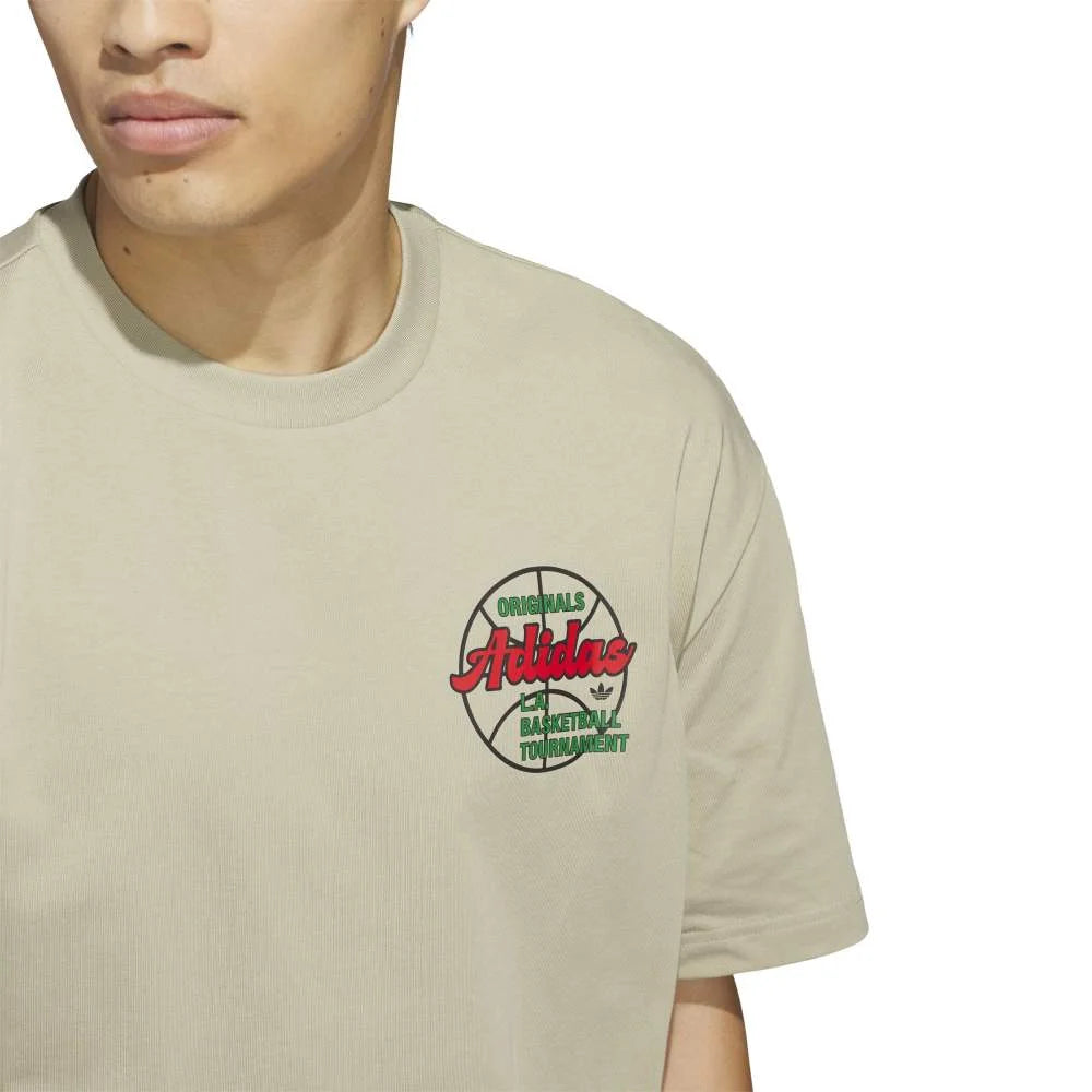 ADIDAS Originals Basketball Tournament T-Shirt Brown KC6909