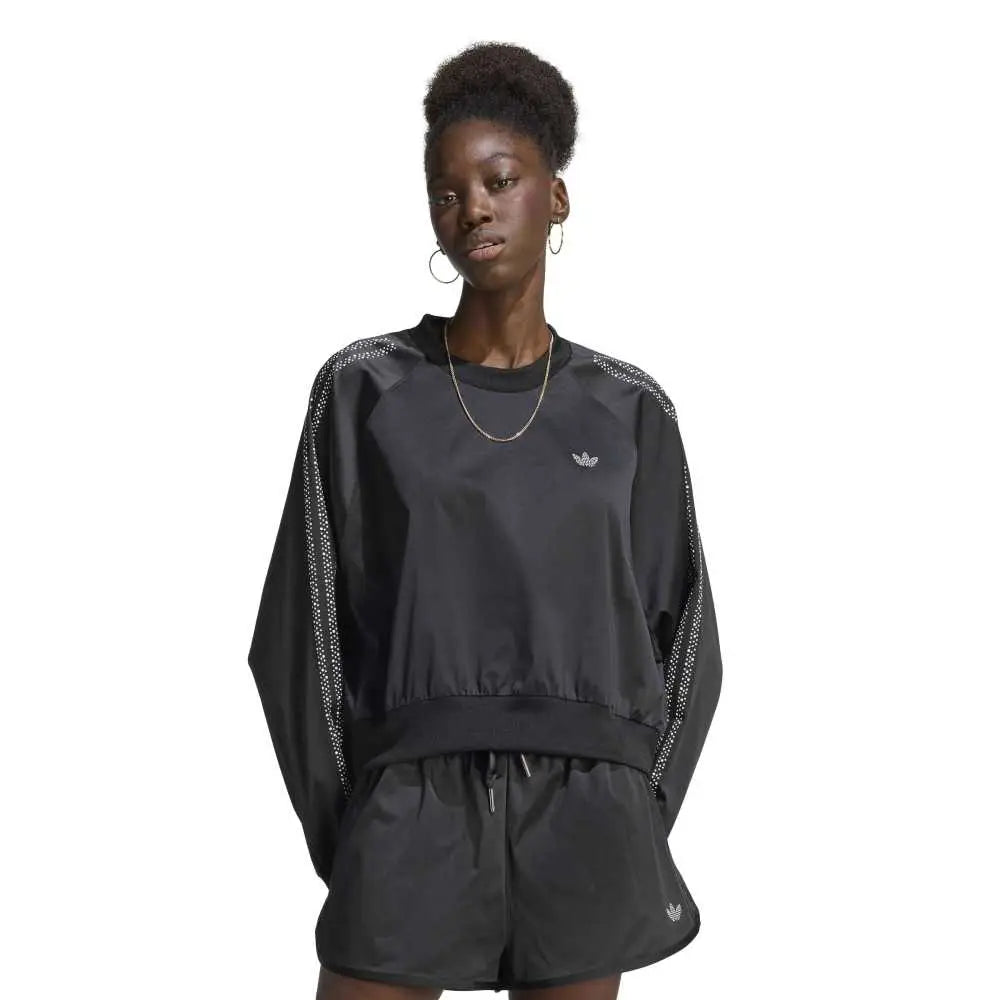 ADIDAS Pearl Jacquard Sweatshirt Black KC8087