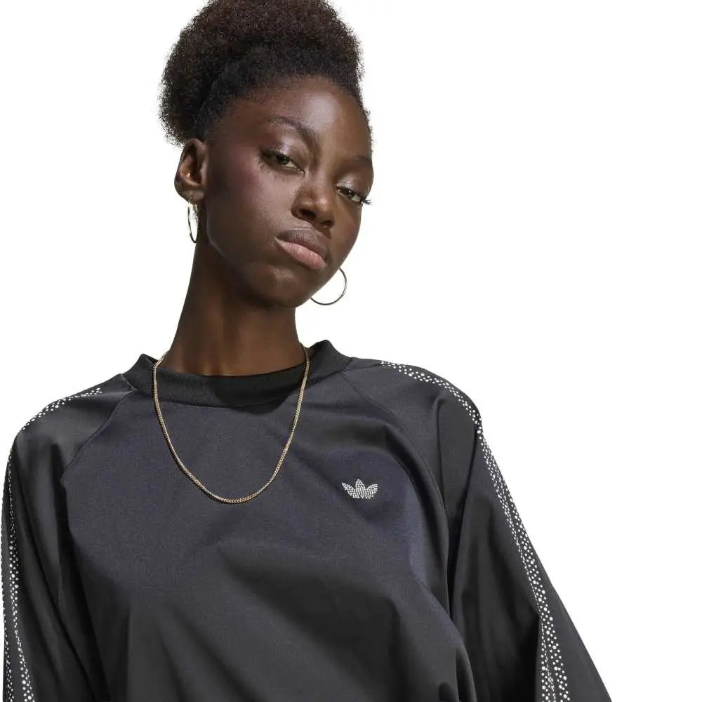 ADIDAS Pearl Jacquard Sweatshirt Black KC8087